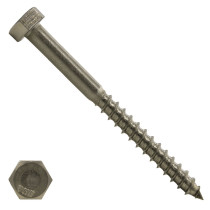 Schlüsselschrauben M10 Edelstahl A2 10x150mm Din571 50 Stück