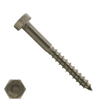 Schlüsselschrauben M16 Edelstahl A2 16x70mm Din571 25 Stück