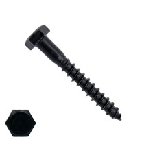 Schlüsselschrauben M6 Schwarz verzinkt 6x50mm Din571 25 Stück
