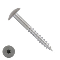Schrauben für Trespa® / HPL-Platten 4,8x38mm RAL7039 kwartsGrau Edelstahl A2 TORX 100 Stück