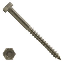 Schlüsselschrauben M6 Edelstahl A2 6x80mm Din571 100 Stück