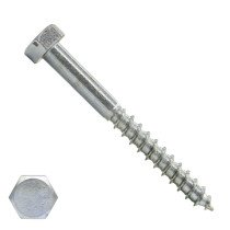 Schlüsselschrauben M6 verzinkt 6x70mm Din571 200 Stück