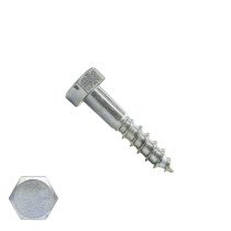 Schlüsselschrauben M7 verzinkt 7x30mm Din571 100 Stück