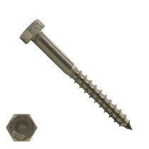 Schlüsselschrauben M8 Edelstahl A2 8x65mm Din571 100 Stück
