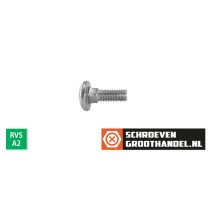 Schlossschrauben M5 x 12 Edelstahl A2 Din603 200 Stück