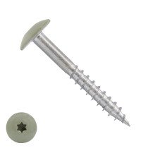 Schrauben für Trespa® / HPL-Platten 4,8x38mm RAL7038 Achatgrau Edelstahl A2 TORX 100 Stück