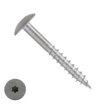 Schrauben für Trespa® / HPL-Platten 4,8x38mm RAL7039 kwartsGrau Edelstahl A2 TORX 100 Stück