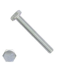 Sechskantschrauben M10 x 60mm verzinkt DIN933 Vollgewinde 100 Stück