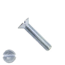 Senkschrauben mit Schlitz M3 x 25mm DIN963 verzinkt  200 Stück