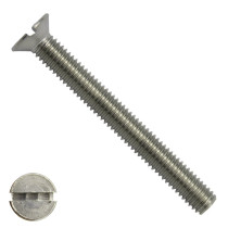 Senkschrauben mit Schlitz M6 x 90mm DIN963 Edelstahl A2  200 Stück