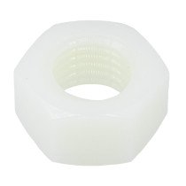 Sechskantmuttern M6 DIN934 nylon Weiß 25 Stück