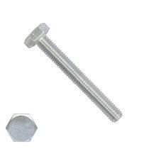 Sechskantschrauben M18 x 70mm verzinkt DIN933 Vollgewinde 25 Stück