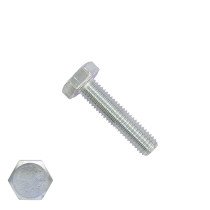 Sechskantschrauben M6 x 30mm verzinkt DIN933 Vollgewinde 200 Stück