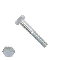Sechskantschrauben  M6 x 40mm verzinkt DIN931 mit Schaft 200 Stück