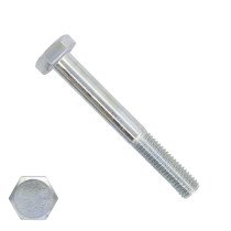 Sechskantschrauben  M6 x 60mm verzinkt DIN931 mit Schaft 200 Stück