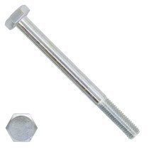 Sechskantschrauben  M6 x 80mm verzinkt DIN931 mit Schaft 200 Stück