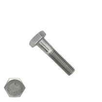 Sechskantschrauben  M8 x 30mm Edelstahl A2 DIN931 mit Schaft 100 Stück