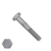 Sechskantschrauben  M8 x 50mm feuerverzinkt DIN931 mit Schaft 200 Stück