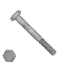 Sechskantschrauben  M8 x 60mm feuerverzinkt DIN931 mit Schaft 200 Stück