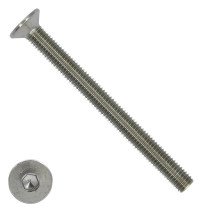 Senkkopfschrauben inbus  M10 x 80mm Edelstahl A2 DIN7991 25 Stück