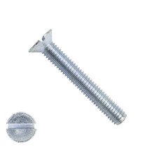 Senkschrauben mit Schlitz M5 x 45mm DIN963 verzinkt  200 Stück
