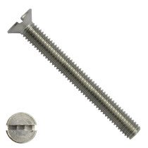 Senkschrauben mit Schlitz M6 x 100mm DIN963 Edelstahl A2  200 Stück