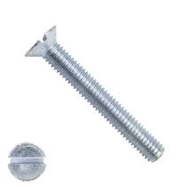 Senkschrauben mit Schlitz M6 x 60mm DIN963 verzinkt  200 Stück