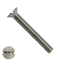 Senkschrauben mit Schlitz M6 x 70mm DIN963 Edelstahl A2  200 Stück