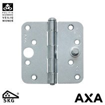 Sicherheitsscharnier 89x89mm ungelagert Stahl runde Ecken SKG AXA