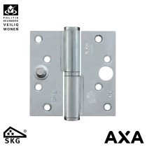 Sicherheitsscharnier Kugelpaumelle 89x89mm links Stahl SKG*** AXA