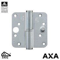 Sicherheitsscharnier Kugelpaumelle 89x89mm runde Ecken rechts Stahl SKG*** AXA