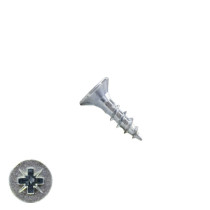 Spanplattenschrauben 2,5x10mm verzinkt Senkkopf POZI-1 200 Stück