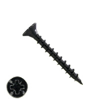 Spanplattenschrauben 4,5x40mm Schwarz verzinkt Senkkopf POZI-2 200 Stück