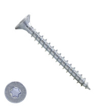 Spanplattenschrauben 4,5x60mm verzinkt Senkkopf TORX-20 200 Stück