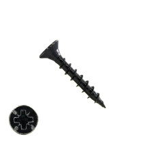 Spanplattenschrauben 4x25mm Schwarz verzinkt Senkkopf POZI-2 200 Stück