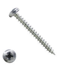 Spanplattenschrauben 4x50mm verzinkt Linsenkopf POZI-2 200 Stück