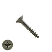 Spanplattenschrauben 5x25/18mm Edelstahl A2 Senkkopf POZI-2 500 Stück