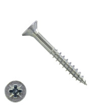 Spanplattenschrauben 5x35/24mm verzinkt Senkkopf POZI-2 200 Stück