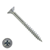 Spanplattenschrauben 5x60/36mm verzinkt Senkkopf POZI-2 200 Stück