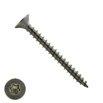 Spanplattenschrauben 5x60mm Edelstahl A2 Linsenkopf TORX 100 Stück
