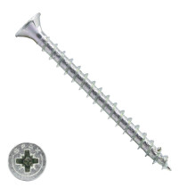 Spax Spanplattenschrauben 6x80mm verzinkt Senkkopf POZI 100 Stück