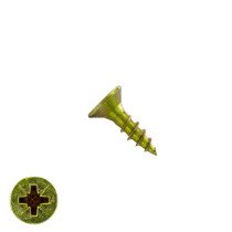 Spanplattenschrauben 2,5x10mm gelb verzinkt Senkkopf POZI-1 200 Stück
