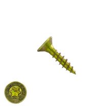 Spanplattenschrauben 3,5x16mm gelb verzinkt Senkkopf TORX-15 200 Stück