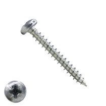 Spanplattenschrauben 3,5x40mm verzinkt Linsenkopf POZI-2 200 Stück