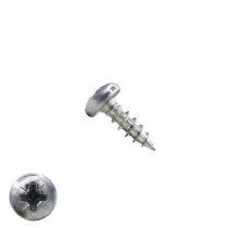 Spanplattenschrauben 3x10mm verzinkt Linsenkopf POZI-1 200 Stück
