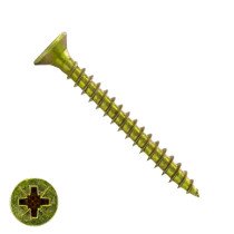 Spanplattenschrauben 4,5x60mm gelb verzinkt Senkkopf POZI-2 200 Stück