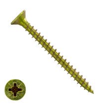 Spanplattenschrauben 4,5x80mm gelb verzinkt Senkkopf POZI-2 200 Stück