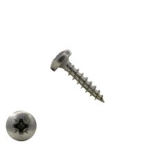 Spanplattenschrauben 4x16mm Edelstahl A2 Linsenkopf POZI-2 500 Stück