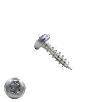 Spanplattenschrauben 4x16mm verzinkt Linsenkopf TORX-15 200 Stück