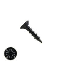 Spanplattenschrauben 4x20mm Schwarz verzinkt Senkkopf POZI-2 200 Stück
